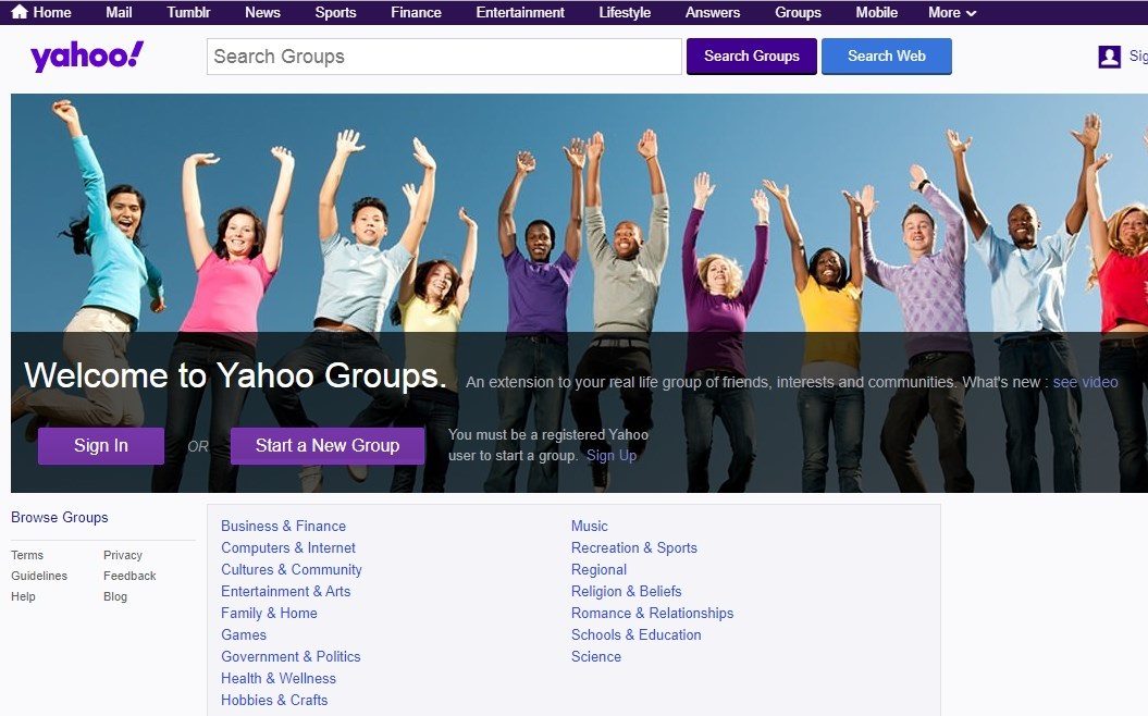 Yahoo Groups Dihapus