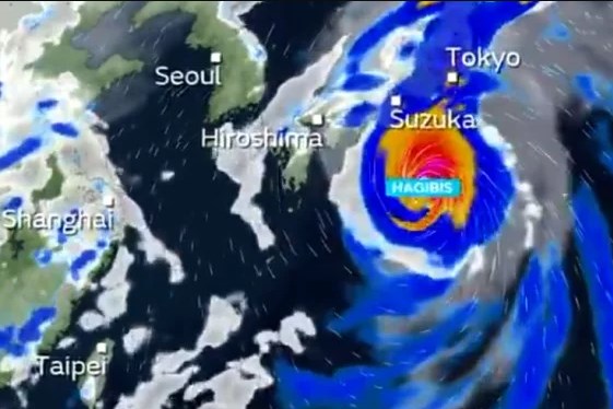 BMKG: Topan Hagibis Jepang Tak Pengaruhi Cuaca Indonesia