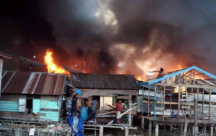 Kebakaran Pasar Baru Tanjung Balai