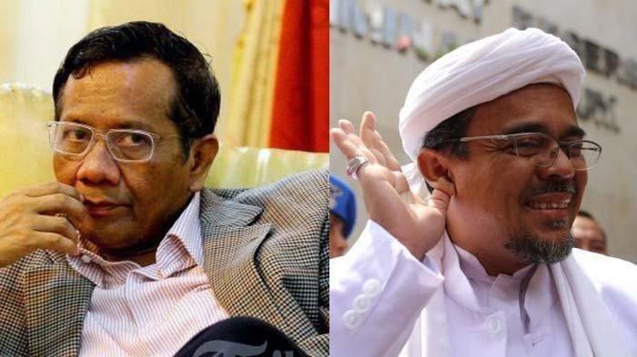 Blak-Blakan Tak Mau Urusi Rizieq Shihab, Mahfud MD: Selesaikan Sendiri Masalahnya