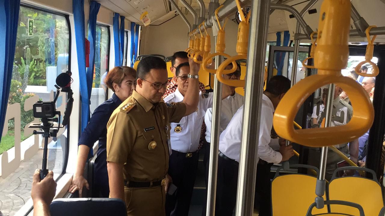 Anies: Pengguna Kendaraan Umum Naik 2 Kali Lipat Dibanding 2016