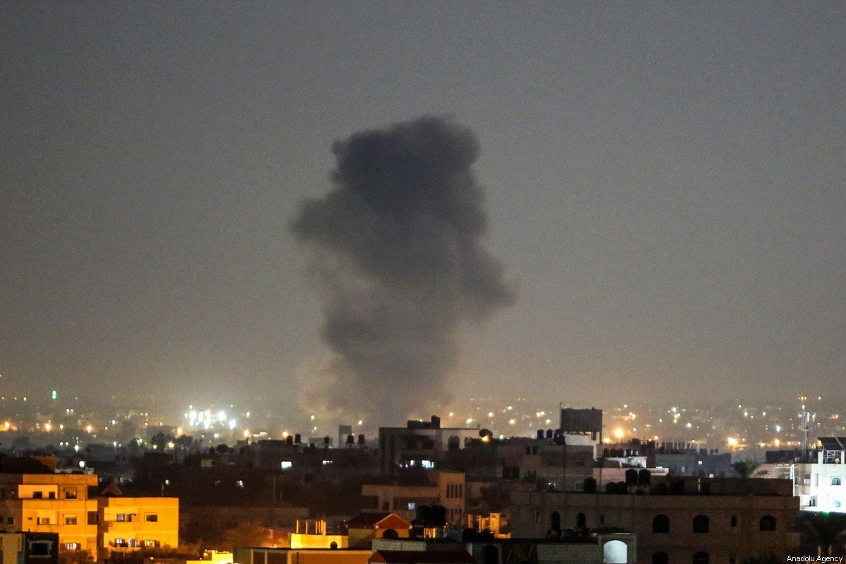 Isreal Balas Tembakan Roket dengan Serangan Udara ke Gaza