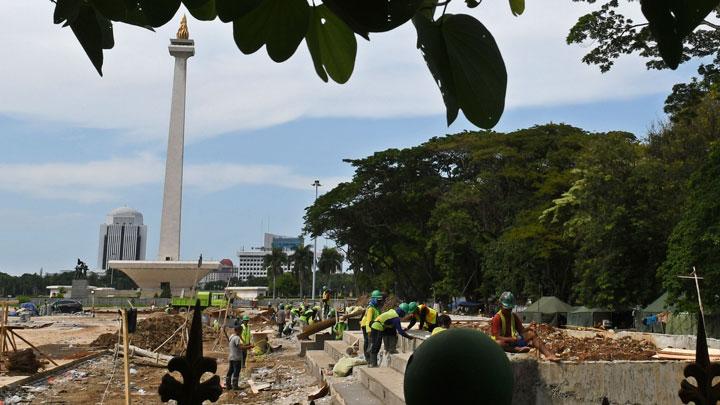 Warga Kembali Tuduh Anies: Gara-Gara Ratusan Pohon Ditebang, Monas Malah Banjir