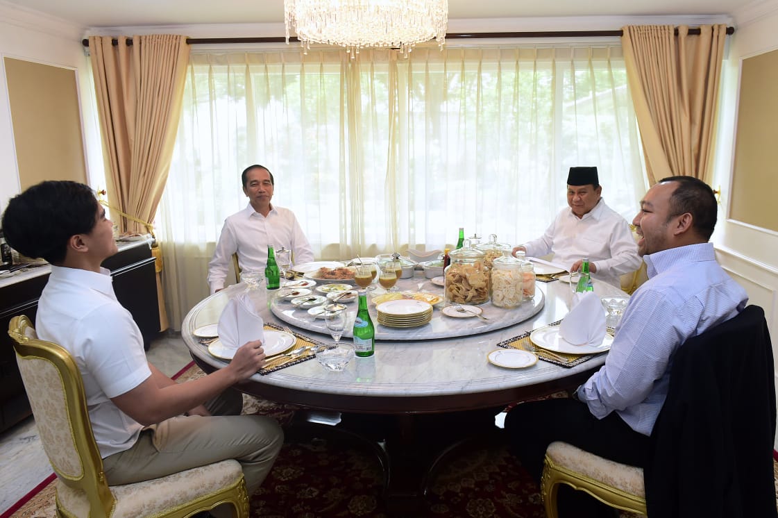 Prabowo Kunjungi Prabowo Saat Tahun Baru 2020