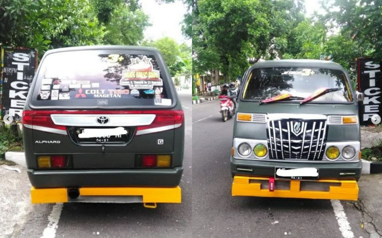 TIKTAK.ID - Kreatif dan Kocak! Mobil Butut ini Berhasil Disulap Bertampang Alphard