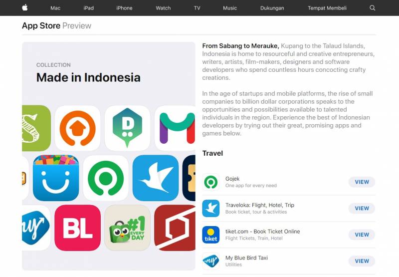 Apple Sediakan Laman Khusus Tampung Aplikasi Buatan Anak Negeri