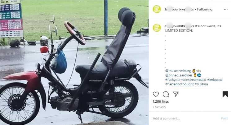 Penampakan Motor Modifikasi Mobil