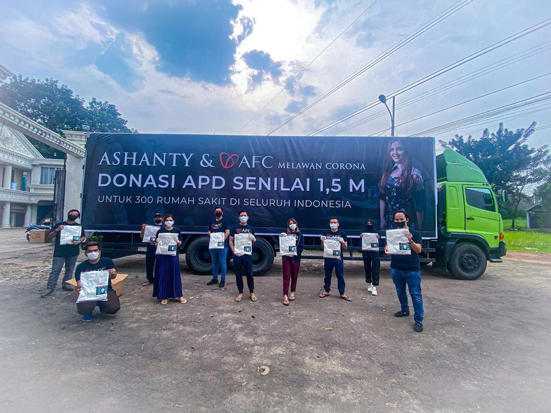Ikut Galang Donasi, Ashanty Kumpulkan Rp1,5 Miliar untuk APD Tenaga Medis