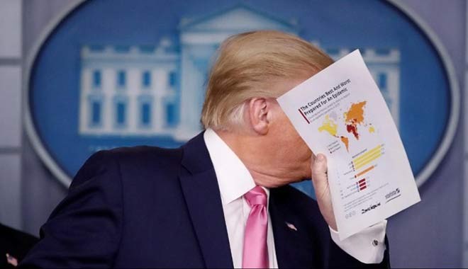 Kocak! Hasil Survei Sebut Warga Amerika Anggap Trump Lelet Tangani Corona, Netizen Sarankan Presiden AS Sewa Lembaga Survei Indonesia