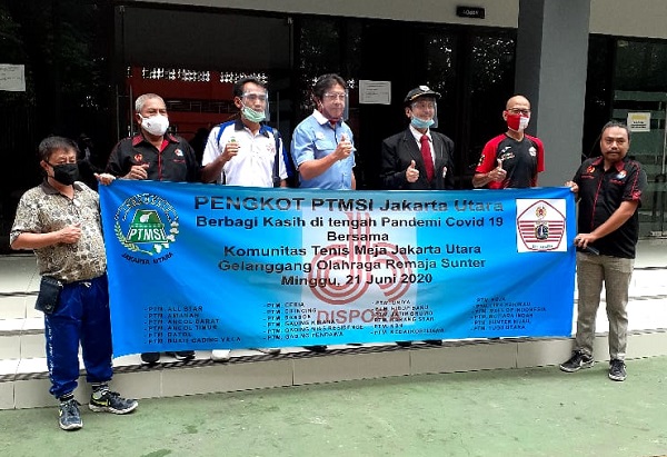 Empat Bulan Tidak Berkompetisi Akibat Covid-19, Atlet Tenis Meja Dapat Bantuan Sembako