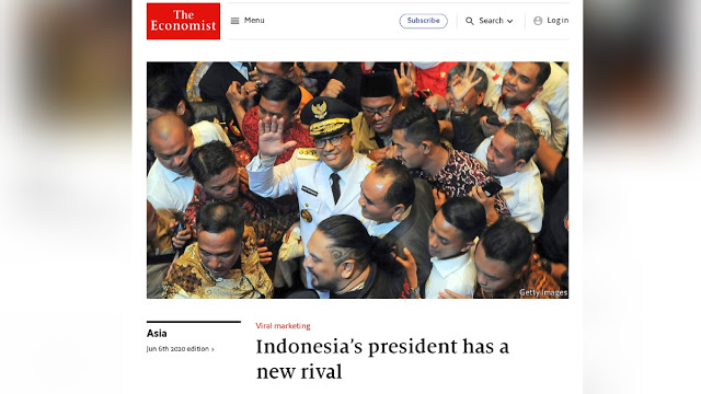 Sebut Rivalitas Anies dan Jokowi, Majalah Inggris: Presiden Indonesia Punya Saingan Baru