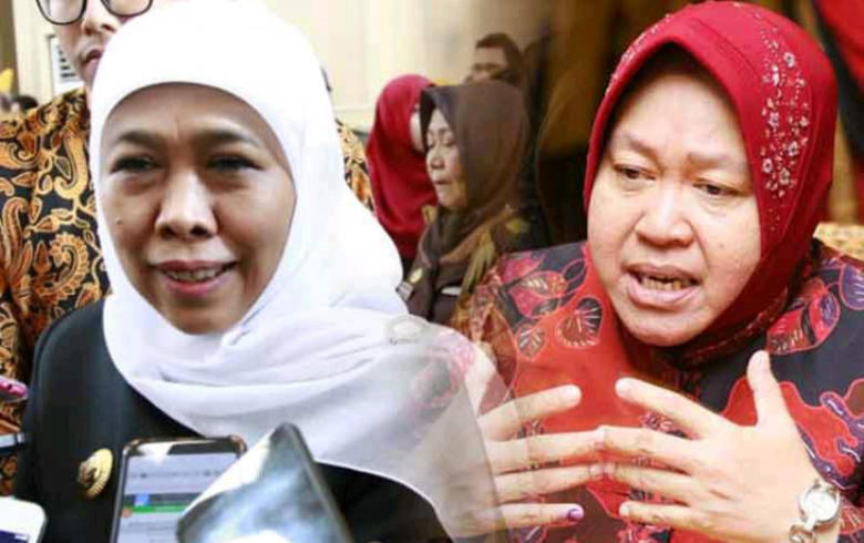 Konflik Terbuka dan Cekcok Panas Risma-Khofifah Saat Korban Corona di Jatim Terus Bertambah