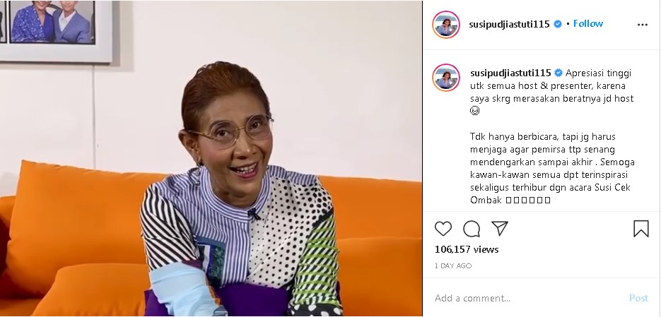 Ketimbang Jadi Presenter, Susi Pudjiastuti Akui Lebih Senang Pacul-pacul di Kebun