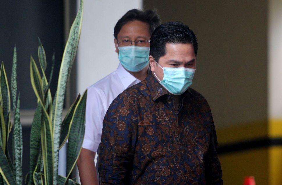 Erick Thohir Sambangi KPK Lewat Pintu Belakang, Ada Apa?