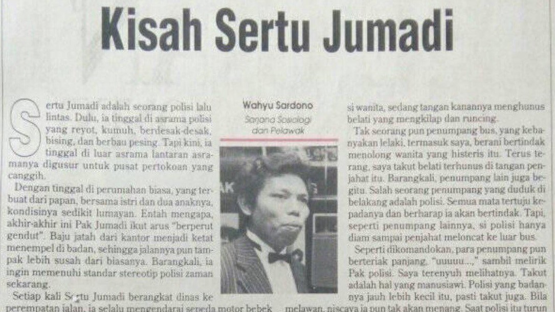 ‘Kisah Sertu Jumadi’, Tulisan Dono Warkop yang Viral