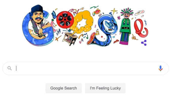 Legenda Betawi Benyamin Sueb Nongol di Doodle Google Bareng Ondel-ondel dan Kompor Meleduk