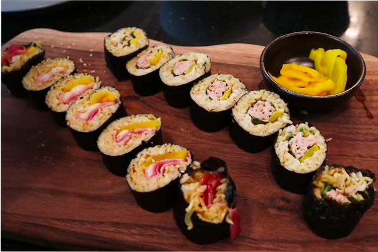 Resep Kimbap Indomie Mi Goreng ala Song Yunhyeong iKON