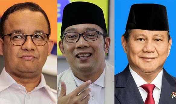 Survei Capres Terbaru, Prabowo Teratas, Ridwan Kamil Ke-2, Anies Urutan Berapa?