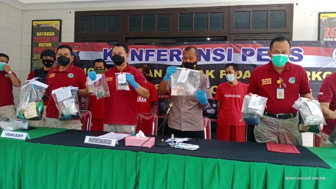 Polda Jateng Gelorakan Perang Lawan Peredaran Narkoba di Tengah Pandemi Corona
