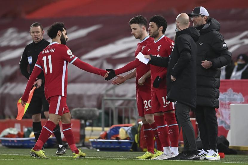 Antisipasi Cedera, Klopp Tarik Keluar Moh Salah