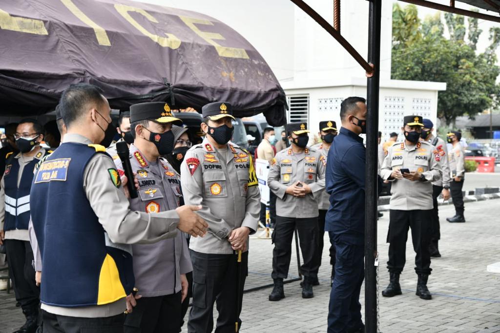 Kapolri Tinjau Pelaksanaan Vaksinasi Covid-19 Tahap II 36.292 Personel Polda Jabar