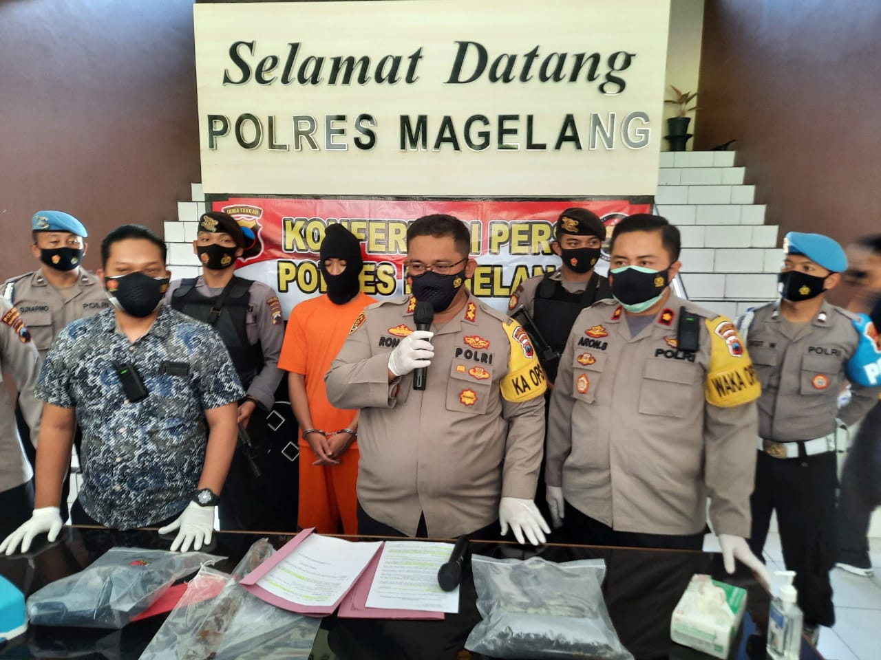 Kurang dari 24 Jam, Polres Magelang Berhasil Tangkap Pelaku Pembacokan