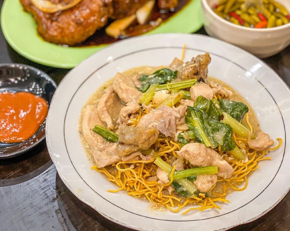 Resep Mie Titi Khas Makassar, Mie Kering Disiram Kuah Kental