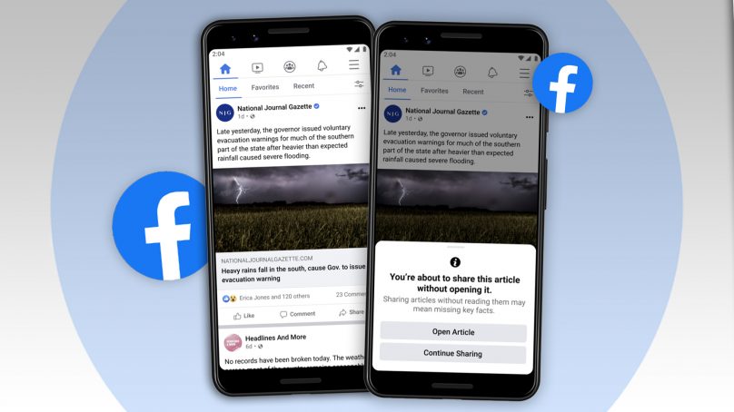 Facebook Uji Fitur ‘Baca Dulu Artikel’ sebelum Bagikan Ulang