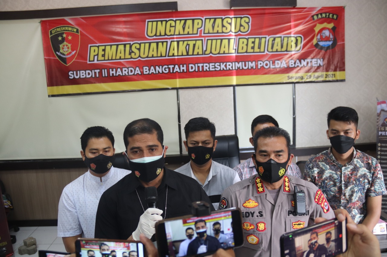 Satgas Mafia Tanah Polda Banten Ungkap 690 Akta Jual Beli Palsu