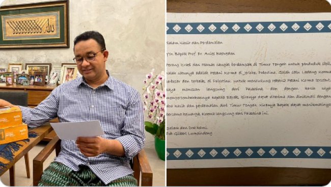 Anies Cerita Dikirimi Kurma Palestina oleh Seorang Pendeta