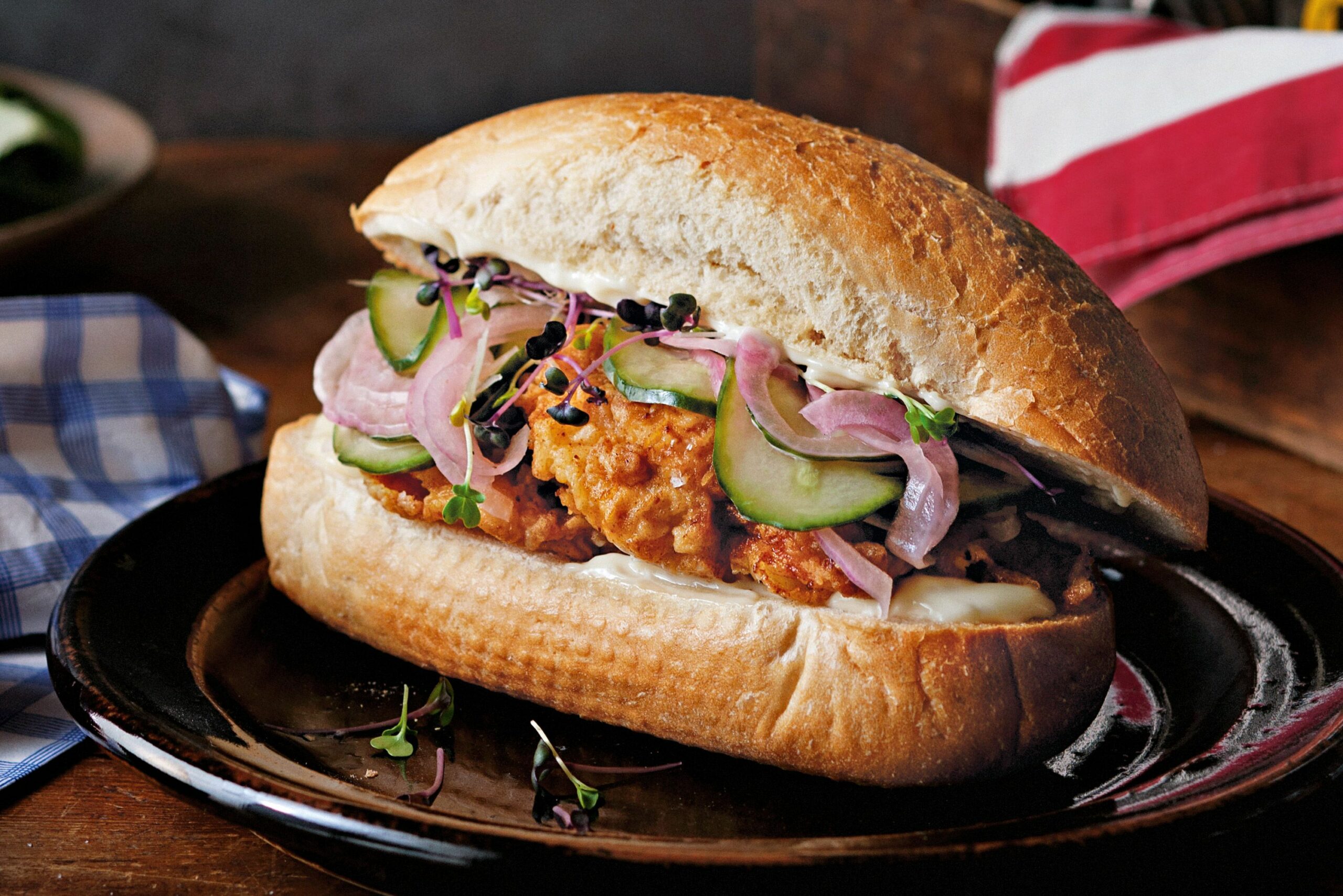 Resep Chicken Sandwich ala Subway