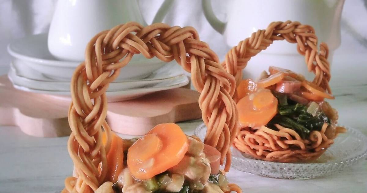 Resep Tamie Capcay Bentuk Keranjang