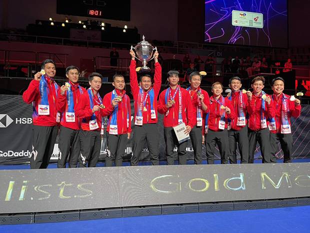 Indonesia Punya Kesempatan Tambah Gelar Thomas Cup Tujuh Bulan Lagi