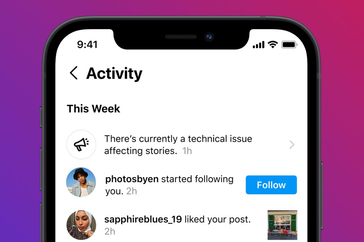 Instagram Uji Fitur Peringatan Saat Gangguan