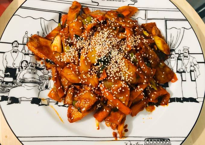 Resep Eomuk Bokkeum, Fish Cake Goreng Khas Korea