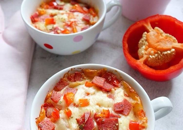 Resep Pizza Mug, Praktis untuk Sarapan