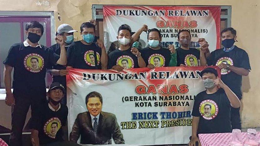 Relawan 'Ganas' Capreskan Erick Thohir
