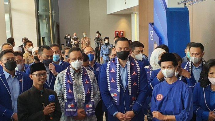 Anies-AHY Diarak Rebana di Pelantikan Pengurus Demokrat DKI, Pertanda Koalisi 2024?