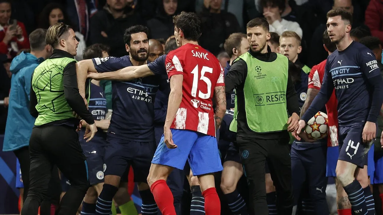 Keributan Besar Usai Pertandingan Atletico Madrid vs Manchester City