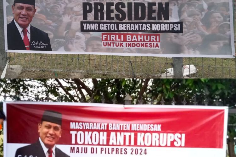 Beredar Baliho Dukungan Firli Capres 2024, Pimpinan KPK: Lebih Baik Pajang Gambar DPO Harun Masiku
