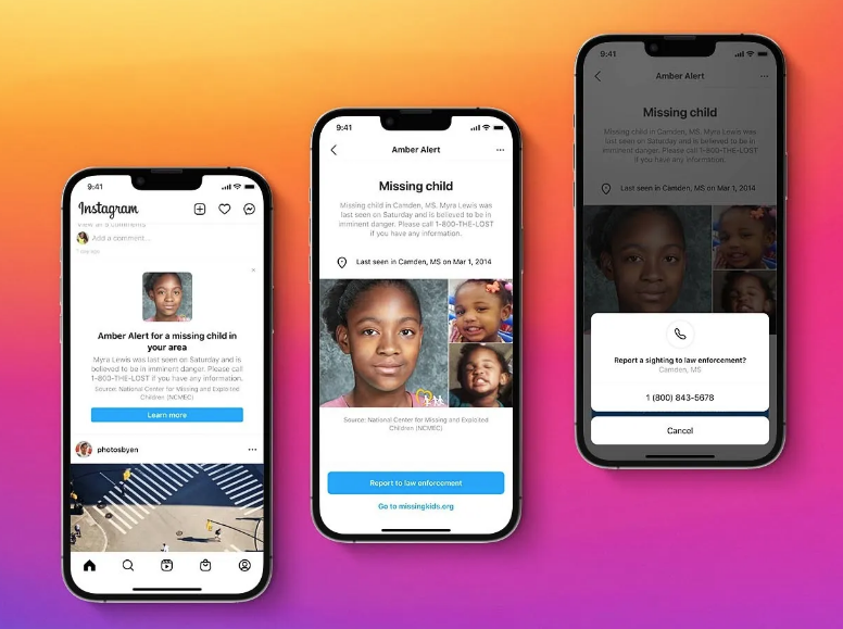 Instagram Kenalkan Fitur Amber Alerts Khusus untuk Pencarian Anak Hilang