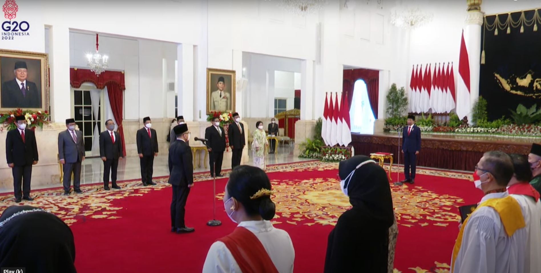 Jokowi Resmi Lantik Menpan RB Azwar Anas Gantikan Tjahjo Kumolo