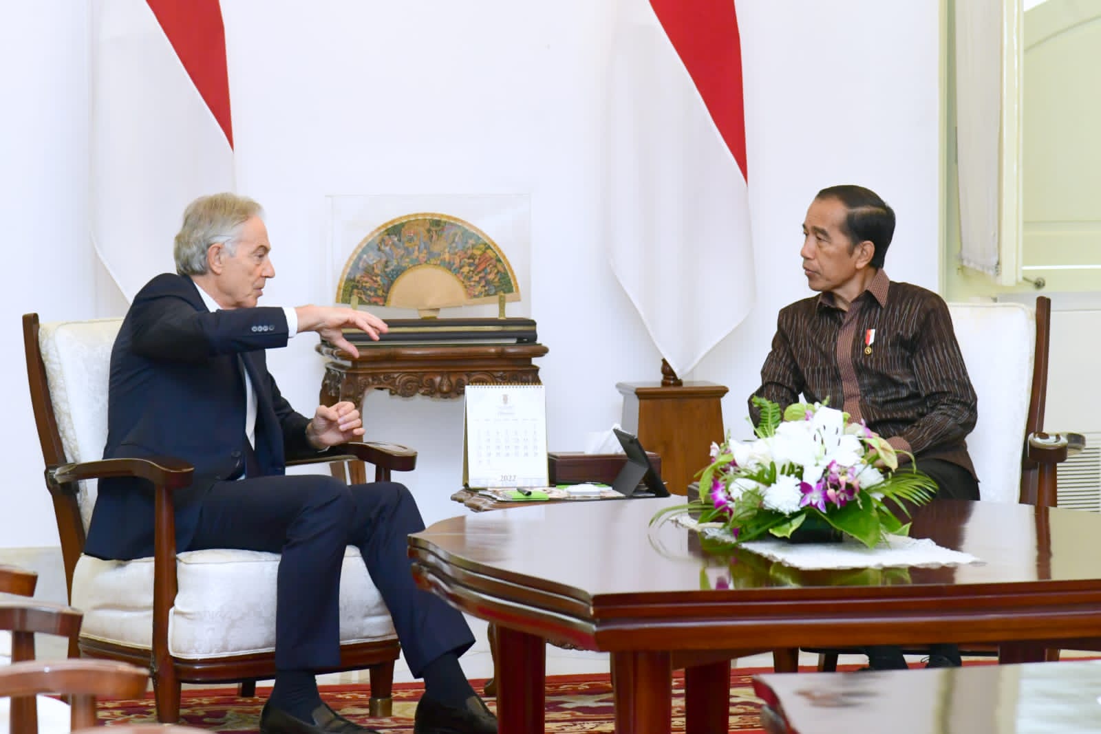 Bertemu Tony Blair di Istana, Apa yang Dibahas Jokowi?
