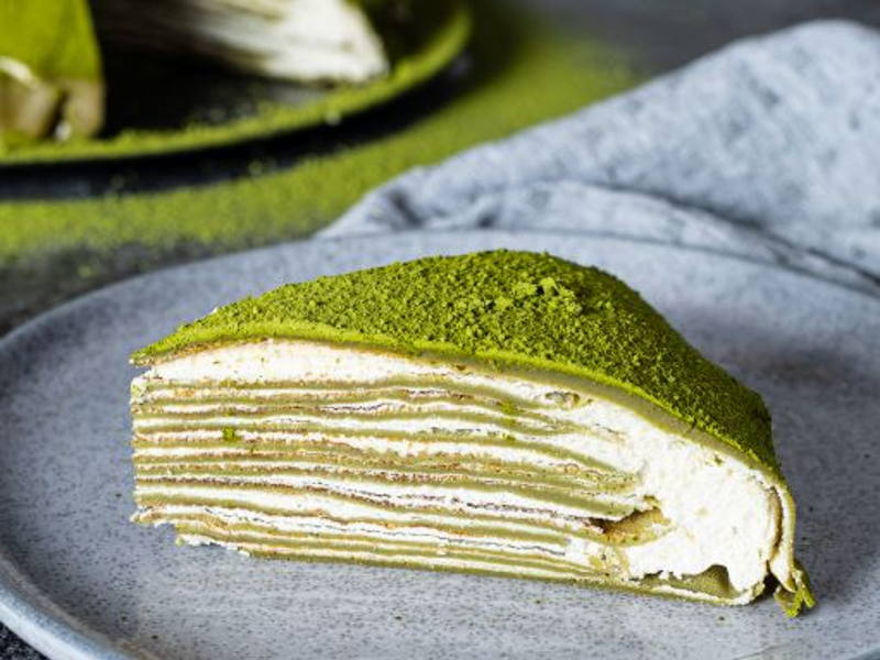 Resep Mille Crepes Matcha, Dimasak Tanpa Oven