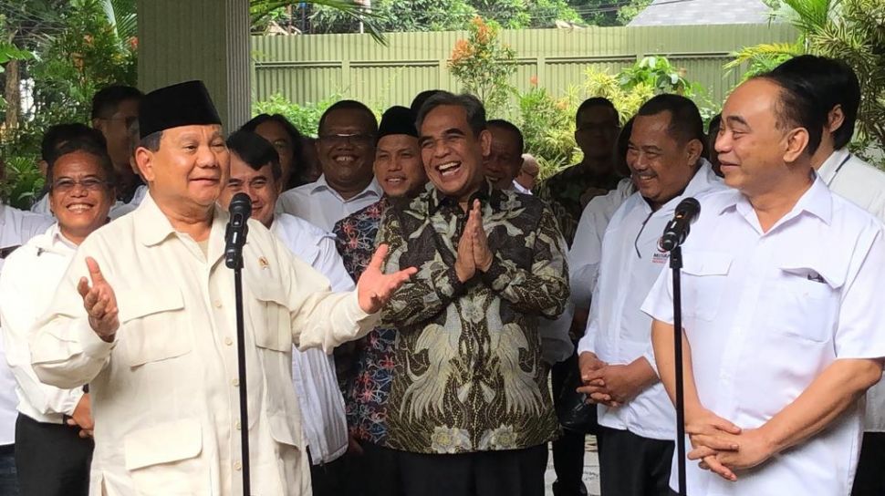 Dikunjungi dan Diberi Masukan Relawan Jokowi, Prabowo: Pertemuan Produktif