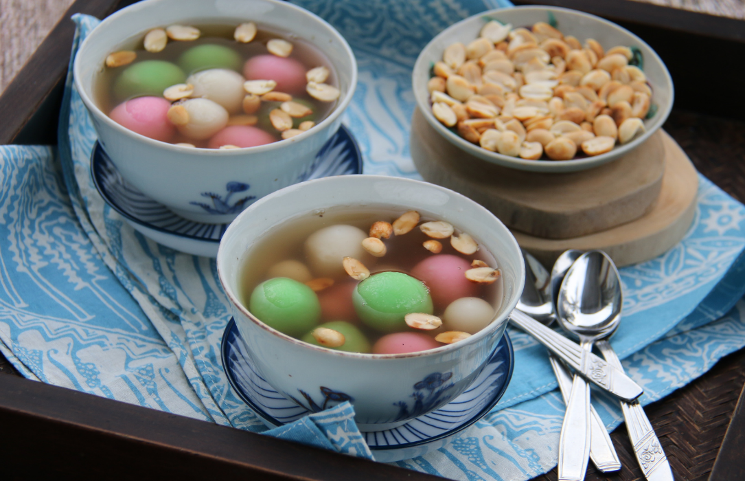 Resep Ronde Isi Kacang Merah Pakai Kuah Jahe