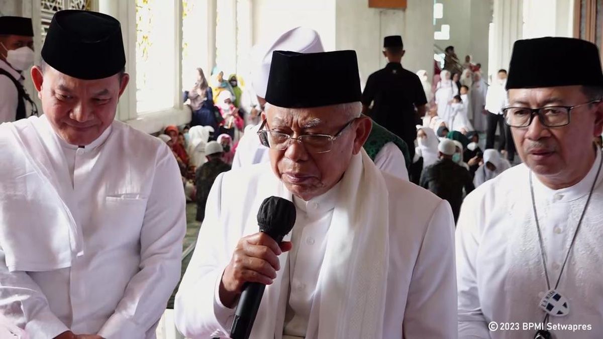 Ma’ruf Amin Minta Kasus Dana Gempa Cianjur untuk Terorisme Diusut dan Ditindak