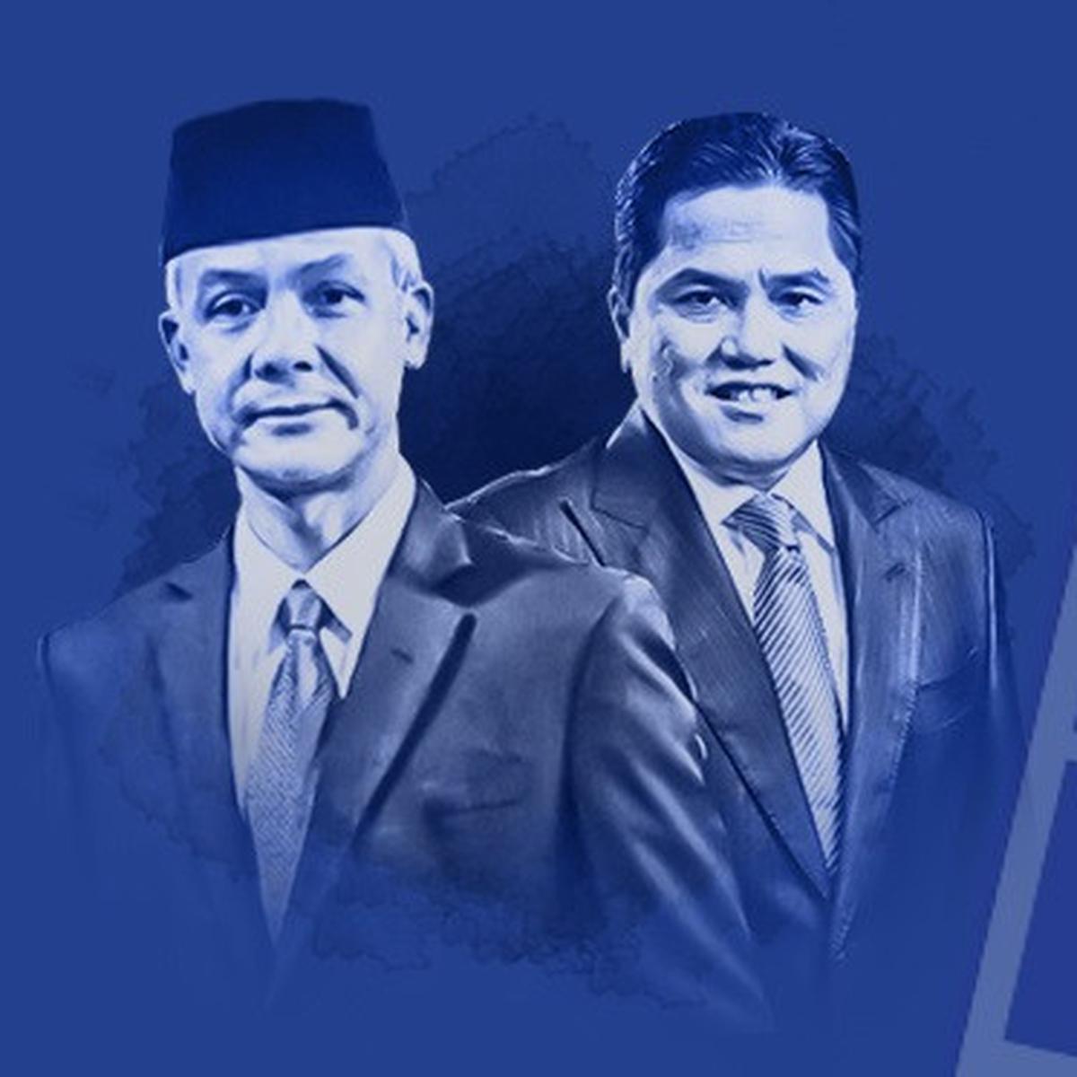 Duet Ganjar-Erick Mencuat Usai Didukung PAN, Bagaimana Peluangnya?