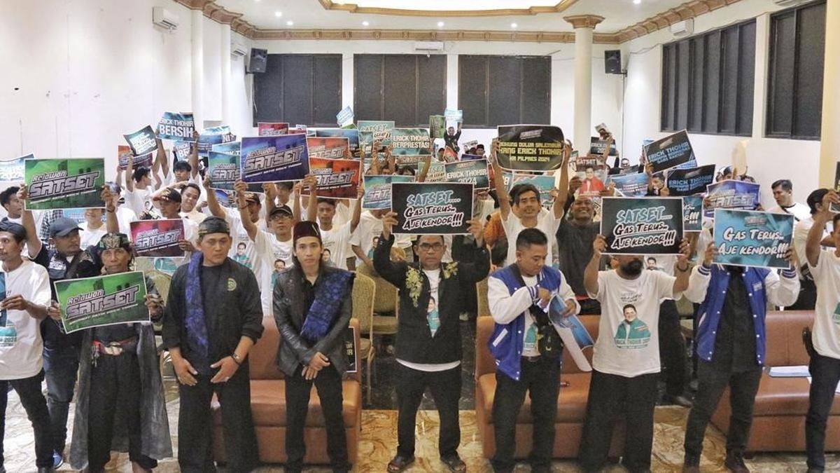 Dulu Dukung Prabowo-Sandi, Relawan Jawara Kini Dukung Erick Thohir Maju Pilpres 2024