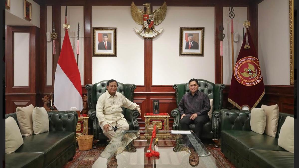 Erick Thohir Temui Prabowo di Kementerian Pertahanan, Bahas Apa Saja?